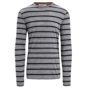 Men's Icebreaker Wave Stripe Merino long sleeve T-shirt Small
